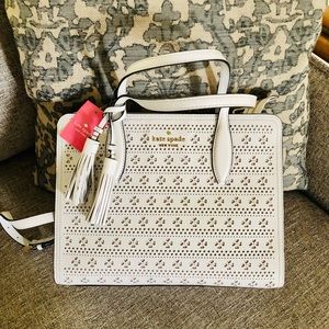 Kate Spade Whitedove Medium Top Zip Satchel